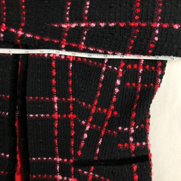 Red & Black Tweed Fitted Blazer ❤️🖤 - Picture 5 of 11